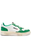 Autry Handcrafted Low Top Sneakers In Green