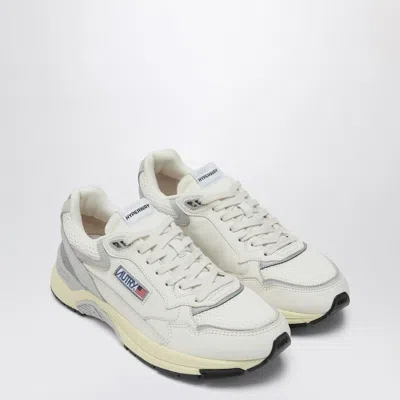 Autry Sneakers Hyperway In Mesh And White And Grey Suede
