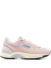 Autry Low Hyperway Wom Sneakers With Mesh Panels In Pink