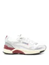 Autry Sneakers Hyperway Low Silver Bordeaux In White