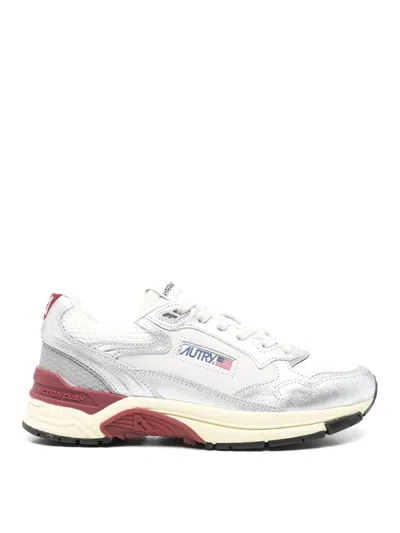Autry Sneakers Hyperway Low Silver Bordeaux