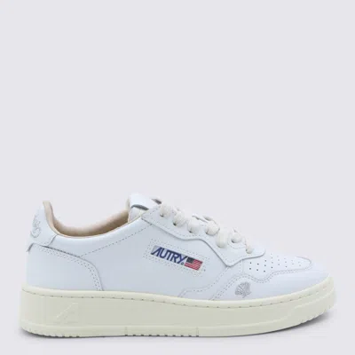 Autry White And Silver Sneakers
