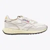 Autry White And Gold Leather Reelwind Sneakers In Multi