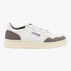 Autry 'medalist Low' White Low Top Sneakers With Side Logo Detail In Leather And Suede Man In White