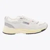 Autry White And Silver Leather Hyperway Sneakers