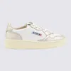 Autry Low-top Leather Sneakers With Metallic Accents