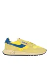Autry Low Top Sneakers Rubber Sole In Yellow