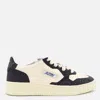 Autry Beige And Blue Leather Medalist Low Sneakers