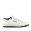 Autry Sneakers Med-way Mid In White And Blue Leather In Multi