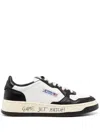 Autry Medalist Frayed-trim Leather Sneakers In ブラック
