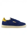 Autry Medalist Flat Sneakers In Lanzuli And Dandelion Suede