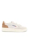 Autry Medalist Low Tric Suede Snd Cigar Sneakers In Beis