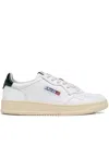 Autry Medalist Sneakers In White And Blue Leather In White