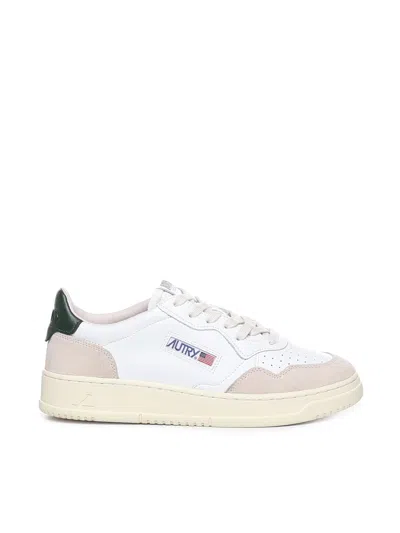 Autry Sneakers Medalist Low In Leat Suede Wht Mount
