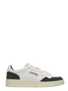 Autry Medalist Low White Leather And Suede Bottle Sneakers In White