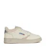 Autry Sneakers Medalist Low Silver Black Powder Grey In White