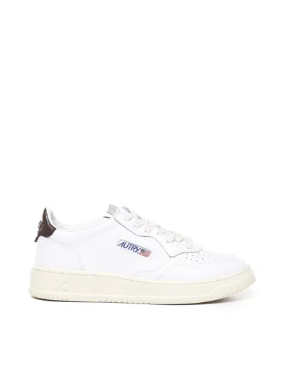 Autry Sneakers Medalist Low In White, Brown