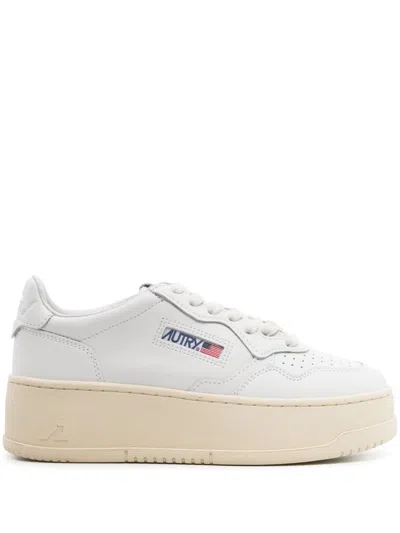 Autry Sneakers Medalist Platform In White
