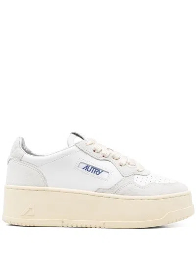 Autry Sneakers Medalist Platform In White
