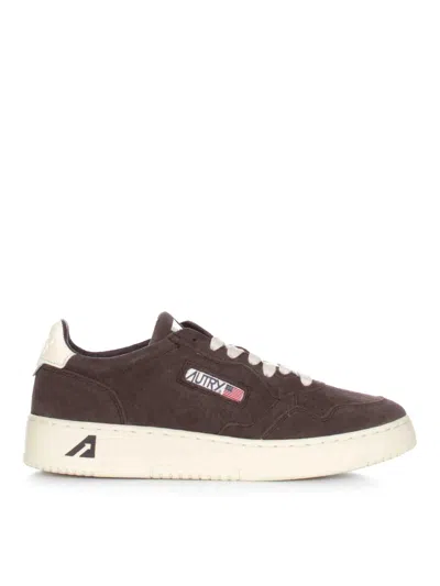 Autry Sneakers Medalist Suede Moka In Brown