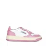 Autry Medalist Low Low-top Sneakers With Smooth In Pink