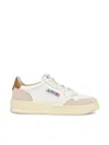Autry Medalist Low Leat Suede Wht Brnsug Sneakers In Multi