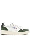 Autry Medalist Low White Leather And Suede Bottle Sneakers In Multi