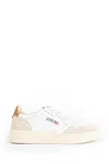 Autry Low-top Sneakers With Suede Inserts And Contrasting Heel In Multi