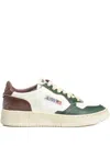 Autry Woman Sneakers Emerald Green Size 7 Leather In Multi