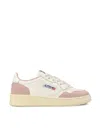 Autry Medalist Low-top Mixed Leather Sneakers In Multicolor
