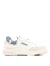 Autry Clc Sneakers In Leather With Suede Inserts In Multicolour
