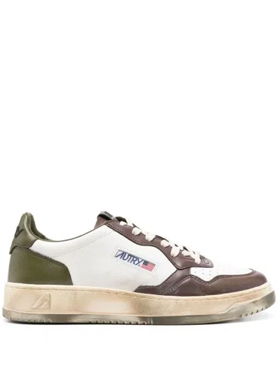 AUTRY AUTRY SUPER VINTAGE LOW LEATHER SNEAKERS