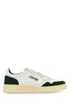 Autry Medalist Low White Leather And Suede Bottle Sneakers In Neutral