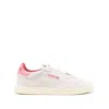 Autry Low Top Suede Sneakers With Contrast Sole In Neutrals