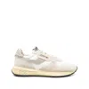 Autry Reelwind Sneakers In Gray With Suede In Neutrals/white