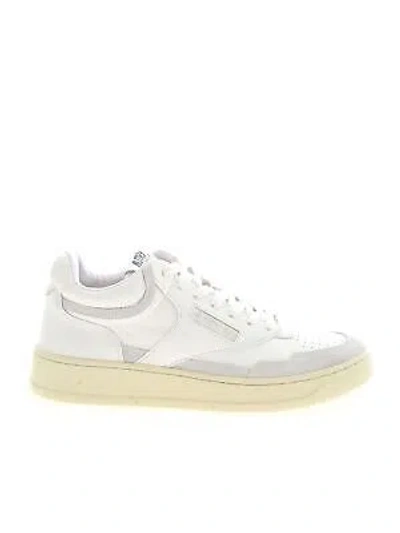 Pre-owned Autry Sneakers Open Mid In Bianco