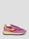 Autry 'reelwind' Violet Low Top Sneakers With Logo Patch On Tongue And Side