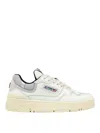 Autry 'clc' White Low Top Sneakers With Logo Patch In White