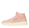 Autry Mid-top Lace-up Sneakers In Rosa Chiari E Naturali