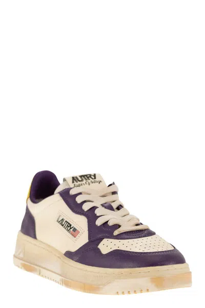 Autry Trainers In Purple/white