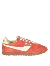 Autry Low-top Sneakers With Contrasting Sole And Suede Finish In Red