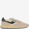 Autry Multicolour Nylon Suede Sneakers In Gold