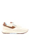 Autry Reelwind Suede And Nylon Sneakers In Beige