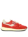 Autry Sneakers Reelwind Low In Nylon And Suede Red In Red