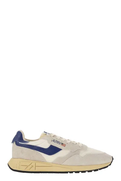 Autry Sneakers Reelwind Low White/blue In Gray