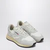 Autry Reelwind Sneakers In Gray And White With Suede In White