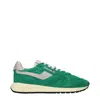 Autry Sneakers Reelwind Uomo Tessuto Verde/grigio In Green