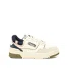 Autry Low Top Sneakers Leather Accents In Sand