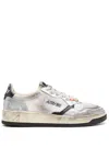 Autry Medalist Super Vintage Low Sneakers In Silver
