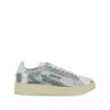 Autry Low Sparkling Sneakers Rubber Sole In Silver